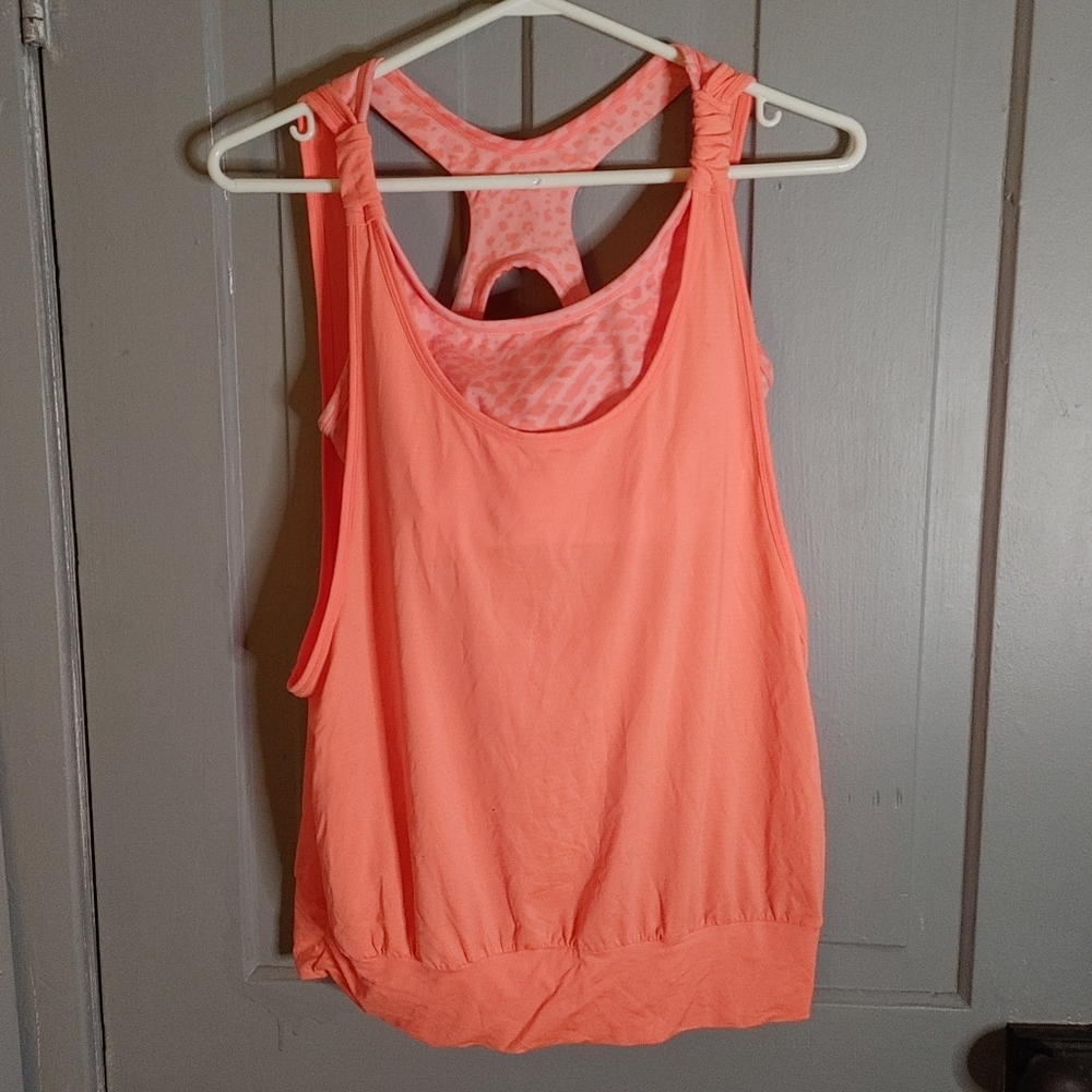 2/$40 Coral Calvin Klein tank - Picture 2 of 8